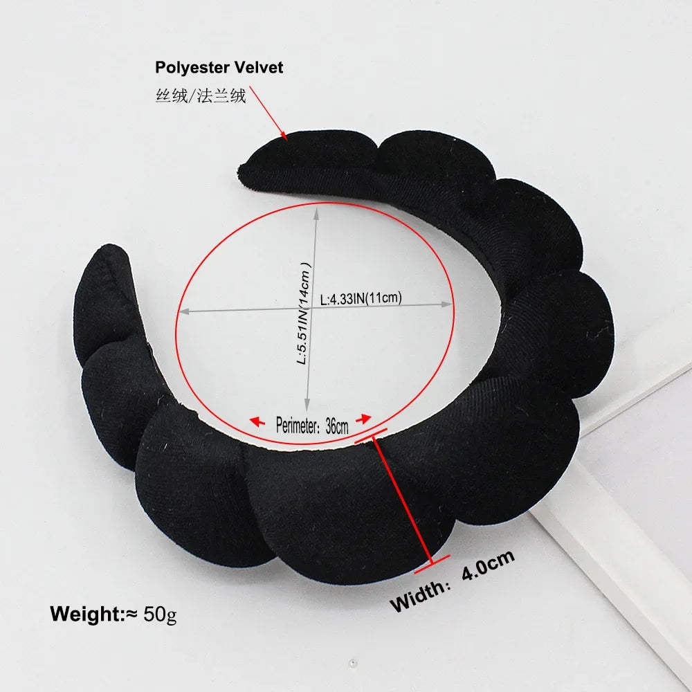 Velvet Spa Headband For Face Washing And Skincare