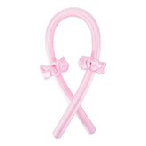 Pink no Clip Color Heatless Curling Headband Set – Soft Foam No-Heat Rollers