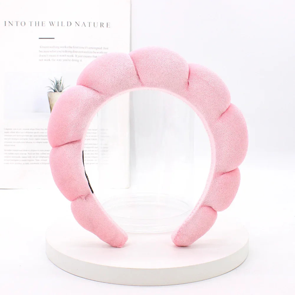Velvet Spa Headband For Face Washing And Skincare
