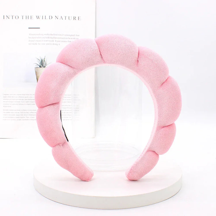 Velvet Spa Headband For Face Washing And Skincare