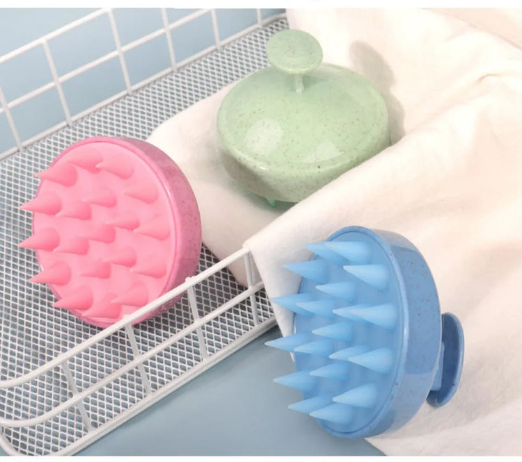 Escova de Massagem de Couro Cabeludo em Silicone