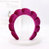 Rose Red Color Velvet Spa Headband For Face Washing And Skincare