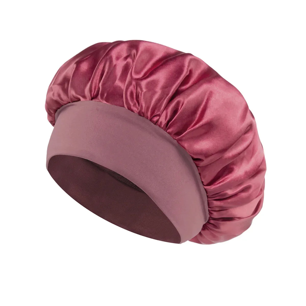 vermelho de couro Cor Touca De Cetim Para Dormir Feminina Com Elástico Suave