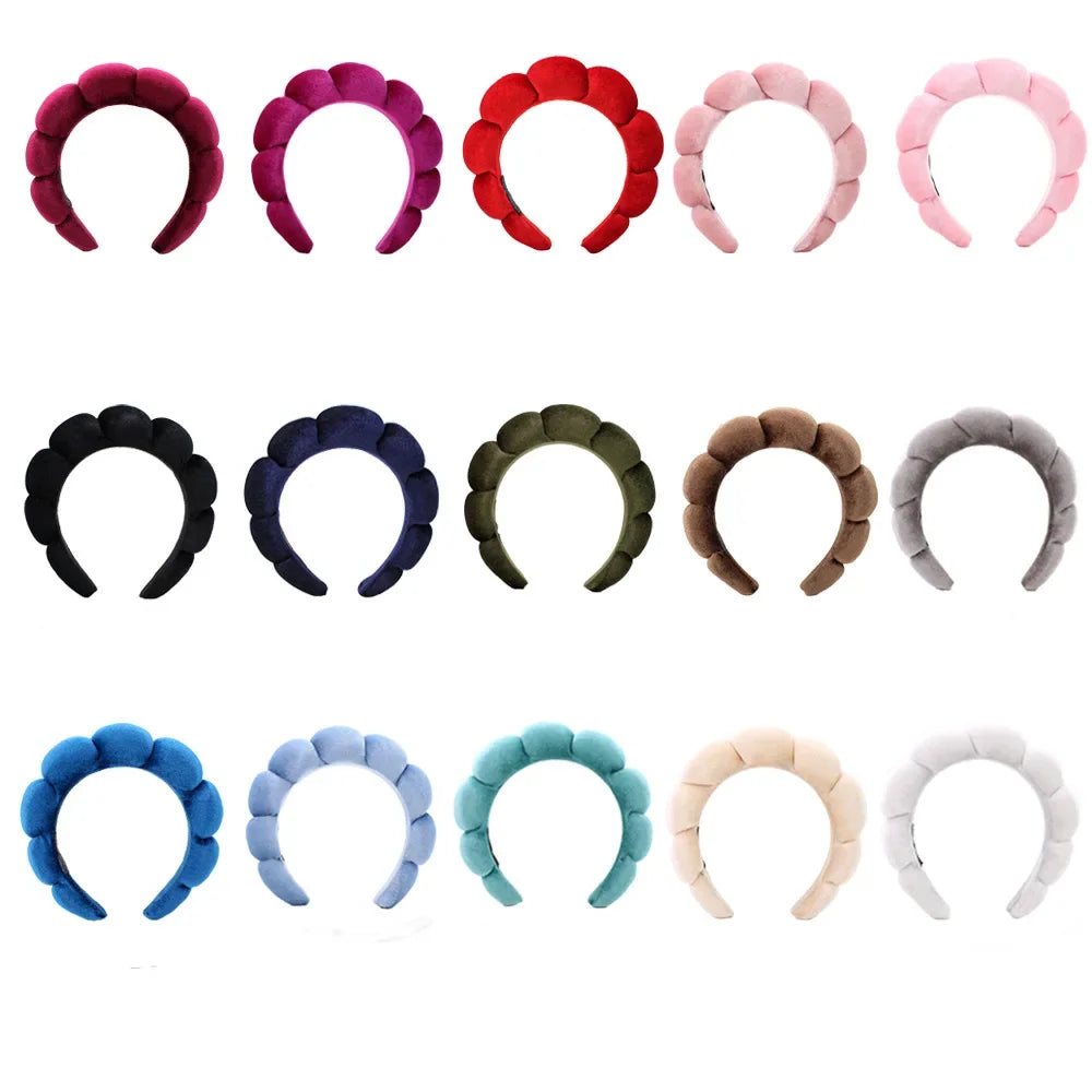 Velvet Spa Headband For Face Washing And Skincare