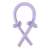 Purple no Clip Color Heatless Curling Headband Set – Soft Foam No-Heat Rollers