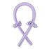Purple no Clip Color Heatless Curling Headband Set – Soft Foam No-Heat Rollers