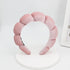 Pale Pinkish Grey Color Velvet Spa Headband For Face Washing And Skincare