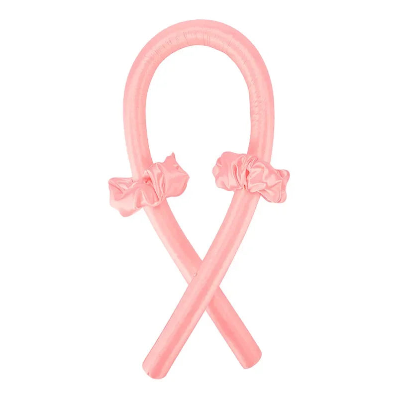 Flamingo no Clip Color Heatless Curling Headband Set – Soft Foam No-Heat Rollers